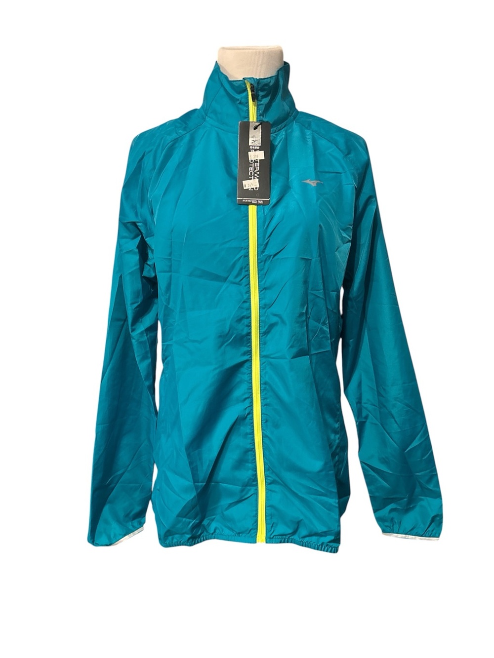 Mizuno Teal Utility Jacket with Yellow Zip